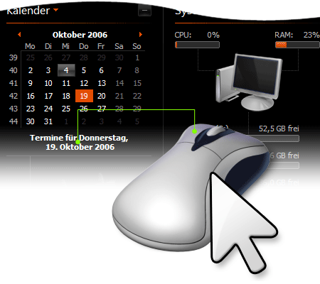 Aktuelles Datum einblenden